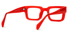 Glaucia Square Red Glasses