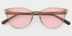 Allison Clear Brown Round Glasses
