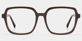 Kenneth Dark Brown Square Glasses