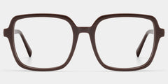 Kenneth Dark Brown Square Glasses