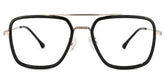 Nayeli Aviator Black-Silver Glasses