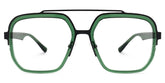 Ace Aviator Green Glasses