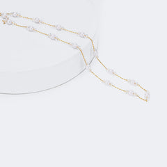 Stylish Elegant Pearl Gold Eyeglasses Chains