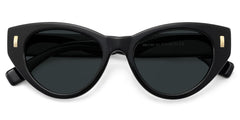 Azura Black Cat Eye Polarized Sunglasses