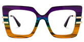 Poutine Square Multicolor Glasses
