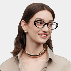 Blaire Oval Black Glasses