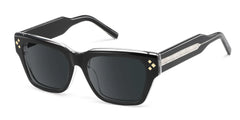 Marlowe Rectangle Black Polarized Sunglasses