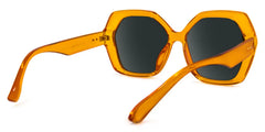 Piper Geometric Earthy-Yellow Glasses