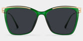 Krystle Square Green Glasses