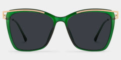 Krystle Square Green Glasses