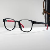 Dale Round Black Red Glasses