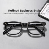 Lamont Rectangle Black Glasses