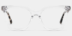 Sage Rectangle Clear Glasses