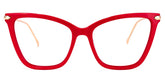 Hilary Butterfly Red Glasses