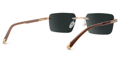 Savitrie Rectangle Brown Glasses