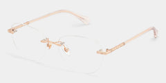 Jennifer Round Pink Gold Glasses
