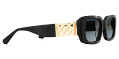 Jonas Rectangle Black Sunglasses