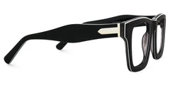 Riley Rectangle Dark-Gray Glasses