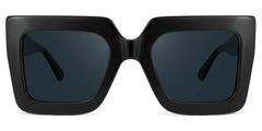 Brandon Square Black Sunglasses