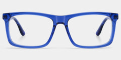 Morgan Rectangle Blue Glasses