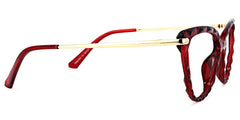 Lucas Cateye Red Glasses