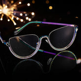 Sparkle Cateye Iridescent Glasses