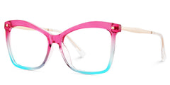 Isaebella Butterfly Pink Blue Glasses