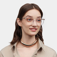 Zoe Square Clear Glasses