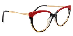 Marcus Cateye Red Glasses