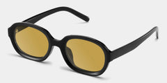 Astra Geometric Black Polarized Sunglasses
