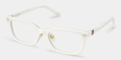 Remy White Rectangle Glasses