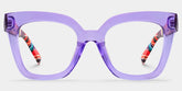 Malcolm Square Purple Glasses