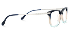 Zane Rectangle Blue Glasses