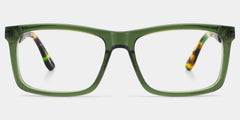 Morgan Rectangle Green Glasses
