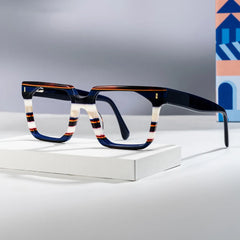 Laguer Rectangle Blue Glasses