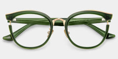 Laraine Cat Eye Green Glasses