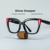 Mirta Square Black Pink Glasses