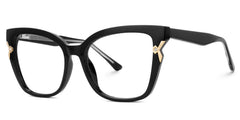 Nunnally Cateye Black Glasses