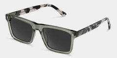Henry Rectangle Gray Green Glasses