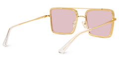 Diva Square Gold Sunglasses