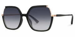 Alexia Square Black Glasses