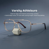 Poppy Gold Aviator Glasses
