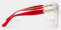 Mirta Square Red Glasses