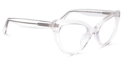 Claudette Cat Eye Clear Glasses