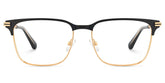 Marshall Rectangle Black Gold Glasses