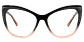 Shelby Cateye Black-Pink Glasses