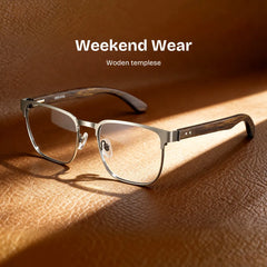 Luke Browline Silver Glasses