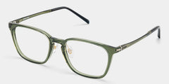 Lily Rectangle Green Glasses