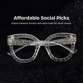 Kahle Cateye Clear Glasses