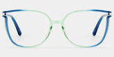 Rodz Square Blue-Green Glasses